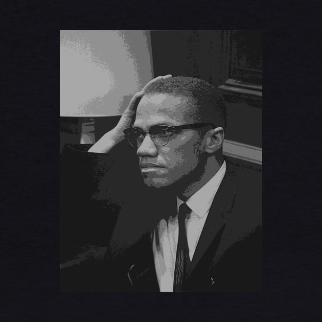 Malcolm X - Face by Tamie